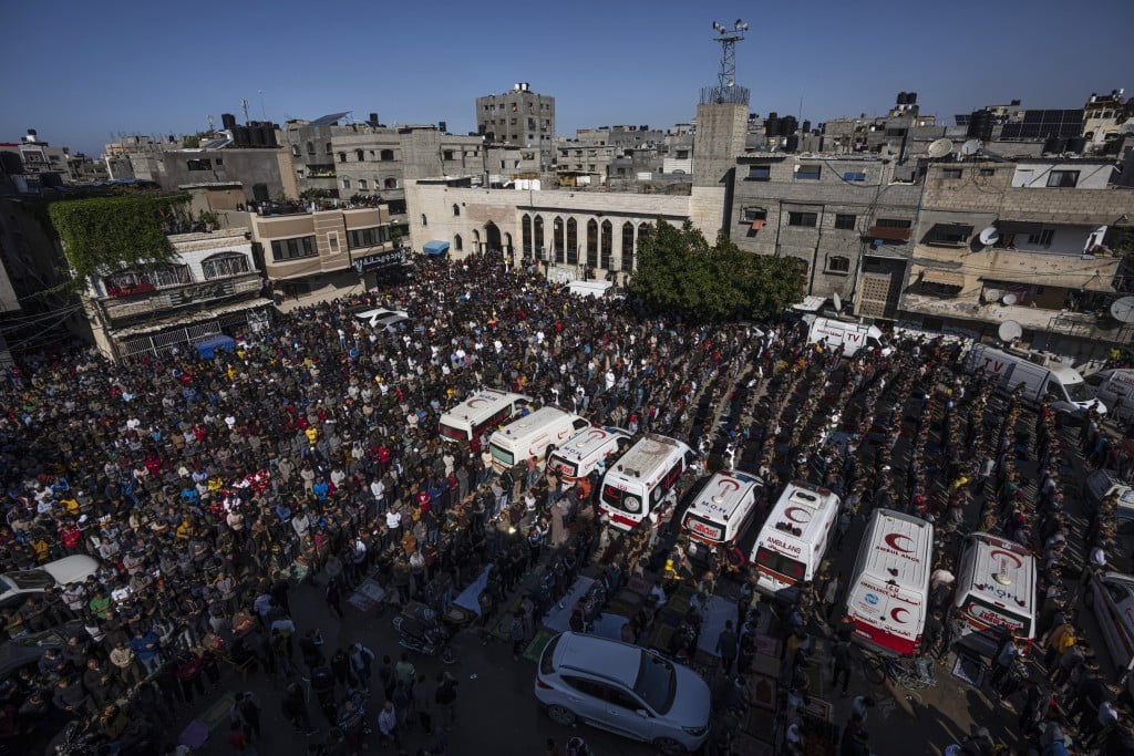 Palestinians Gaza Fire
