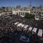 Palestinians Gaza Fire
