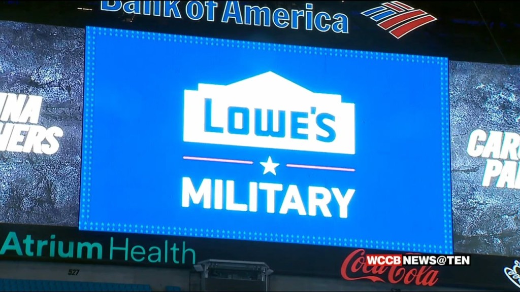 ​panthers And Lowe's Honor Veterans​