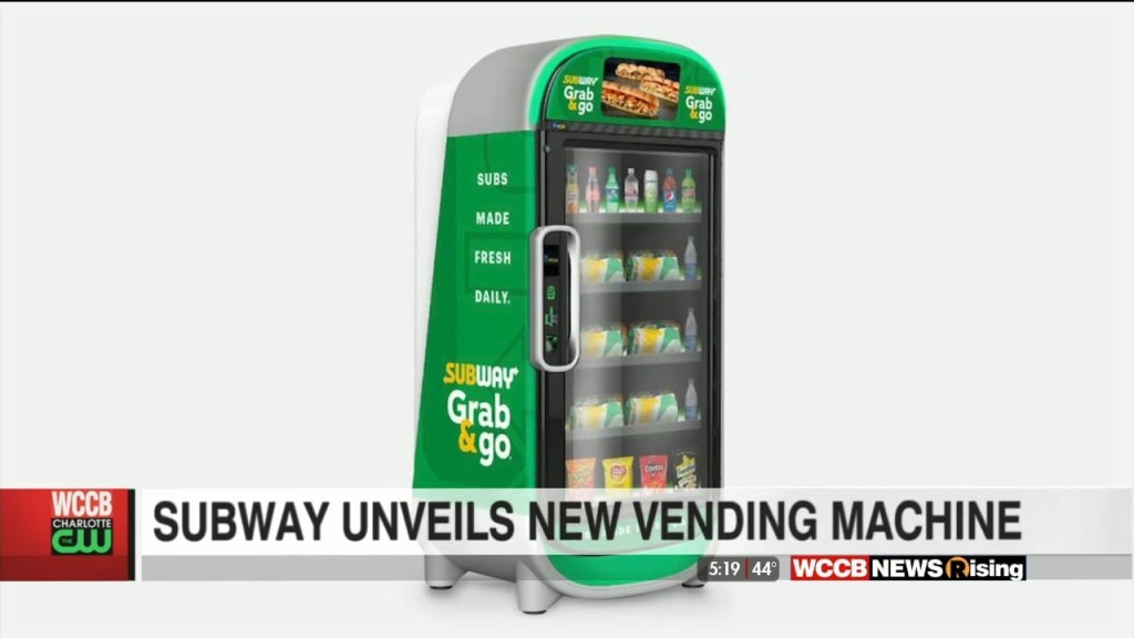 Subway Unveiling Vending Machines