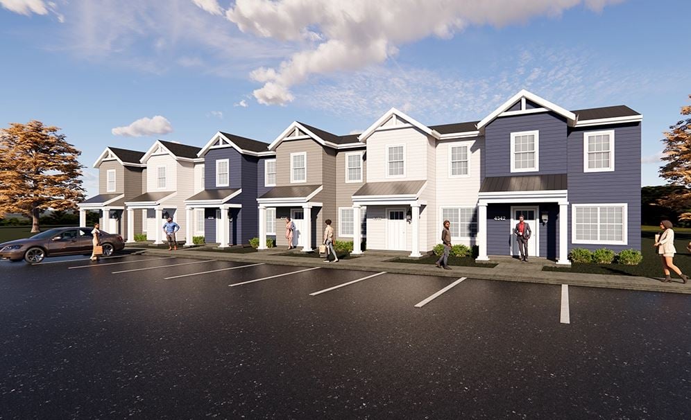 Lincoln St Townhomes Rendering