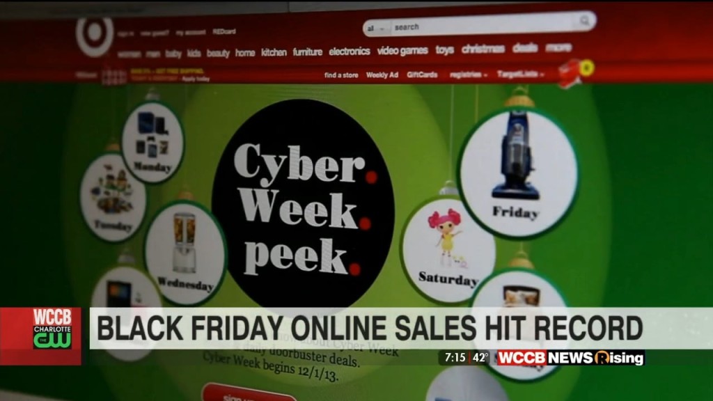 Shoppers Log On For Cyber Monday Sales
