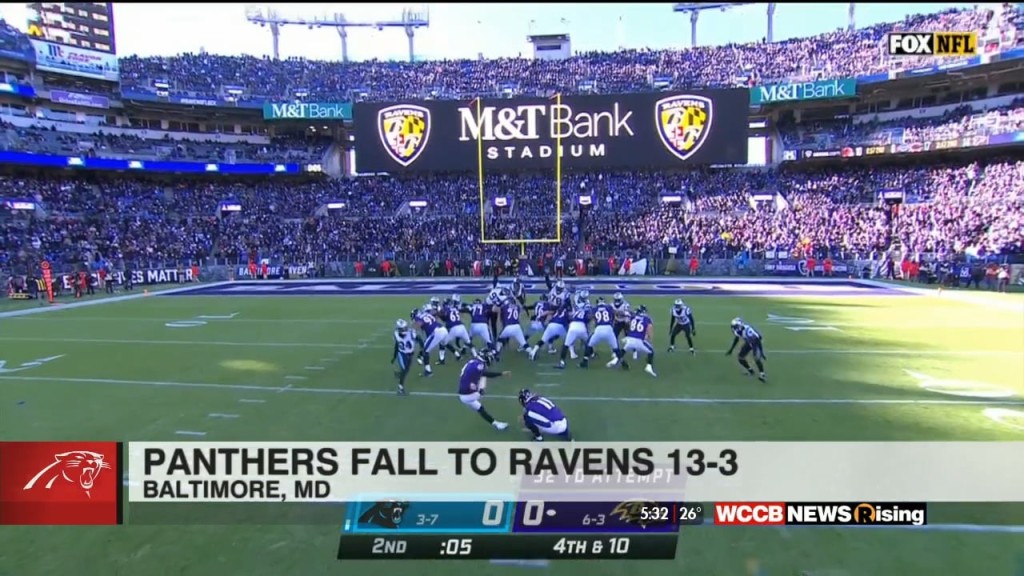 Panthers Fall To Ravens 13 3
