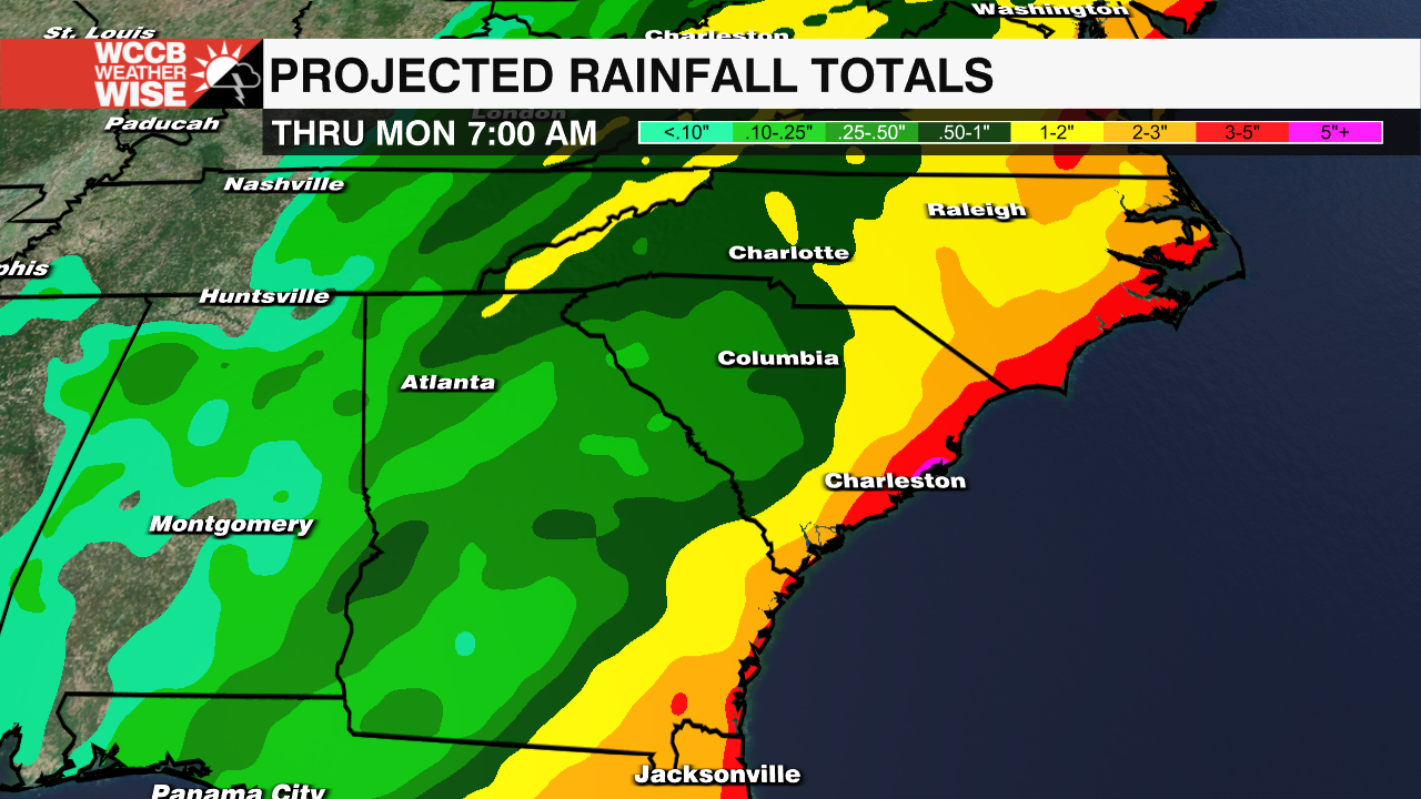 GFS Rainfall Totals WCCB Charlotte's CW