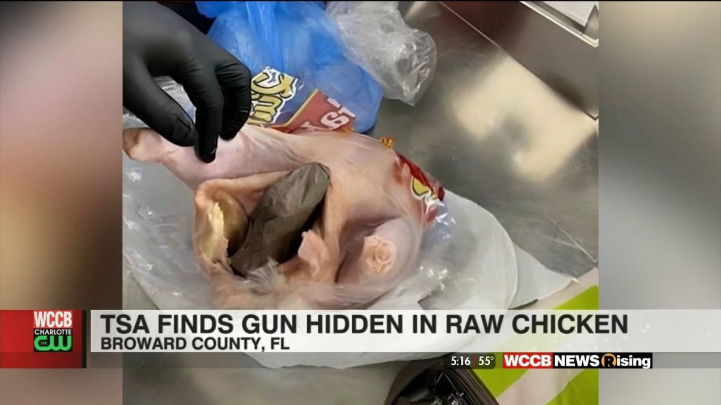 Tsa Finds Gun Hidden In Raw Chicken