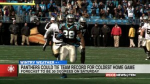 Panthers projected to host 2nd-coldest home game in franchise history