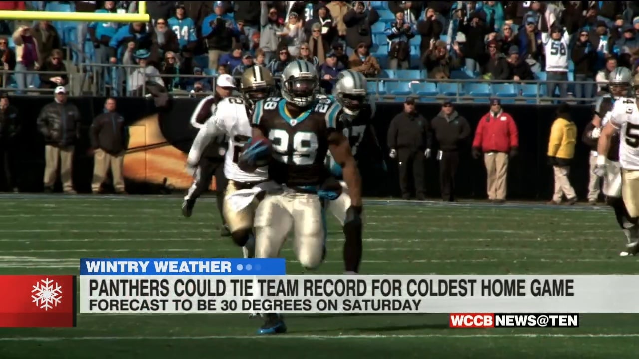 Today's the coldest home game in Panthers franchise history