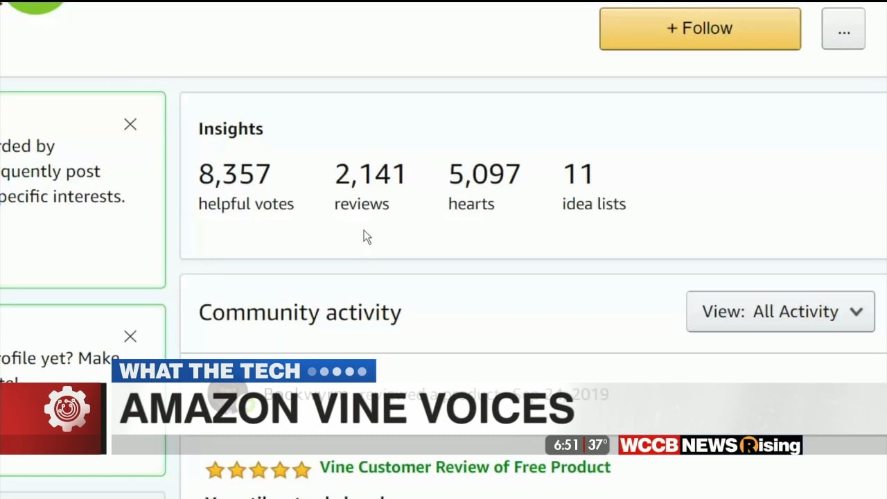 What The Tech Amazon Vine Voices WCCB Charlotte's CW