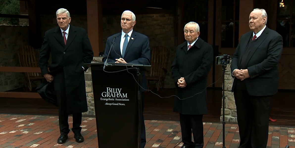 Former Vp Mike Pence Attends Dedication Of Billy Graham Library Expansion Wccb Charlotte S Cw