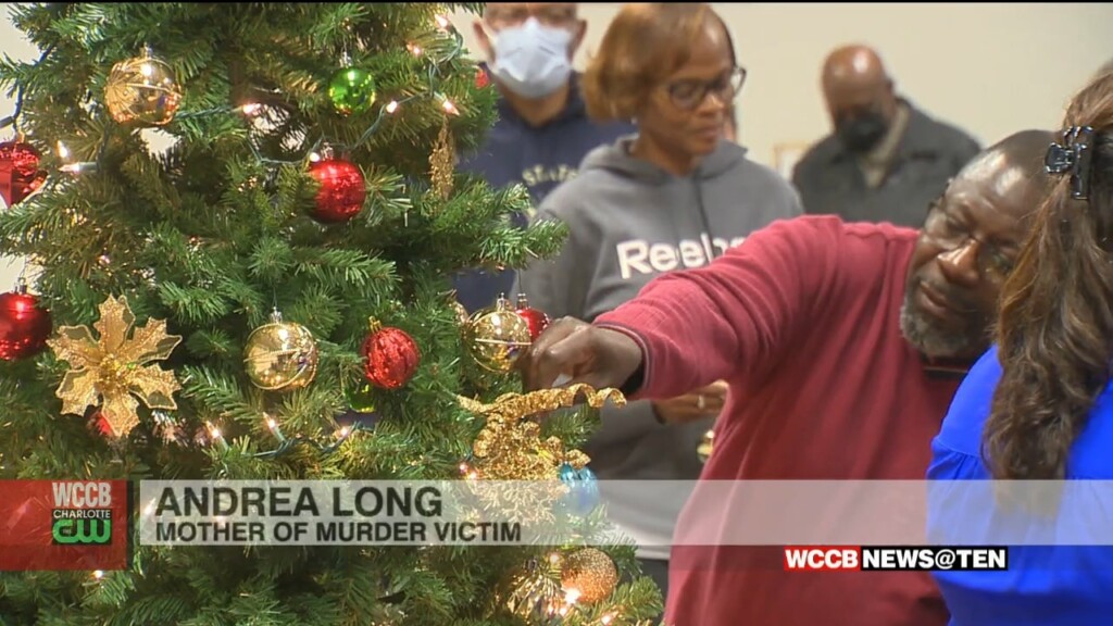 Families Grieving During Holidays Come Together At Cmpd Memorial Tree Lighting