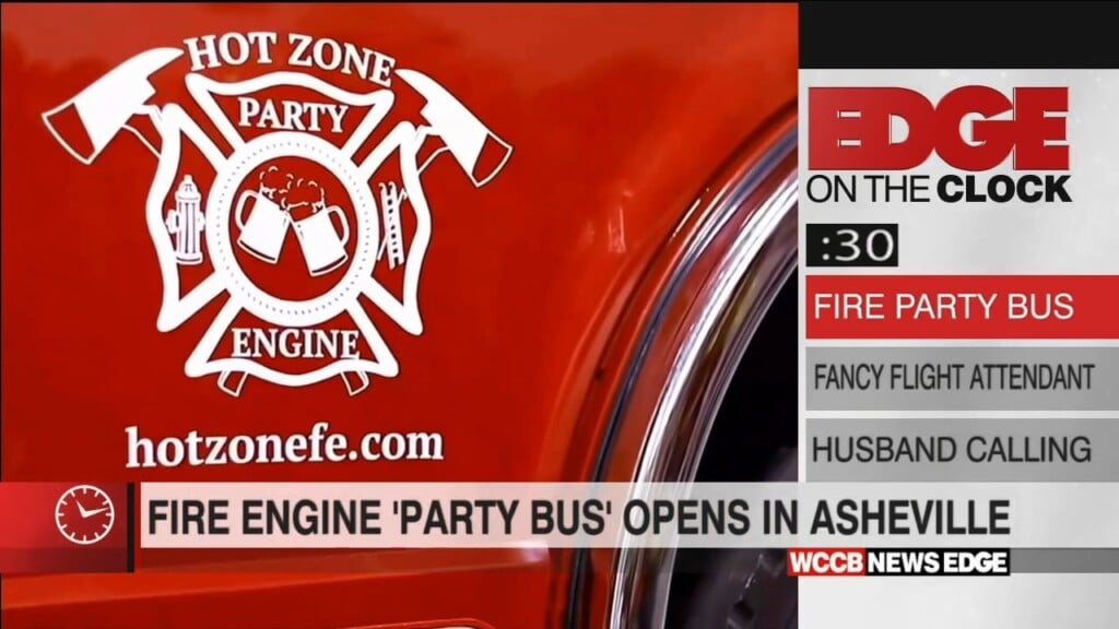 Edge On The Clock: Fire Truck Party Bus In Asheville