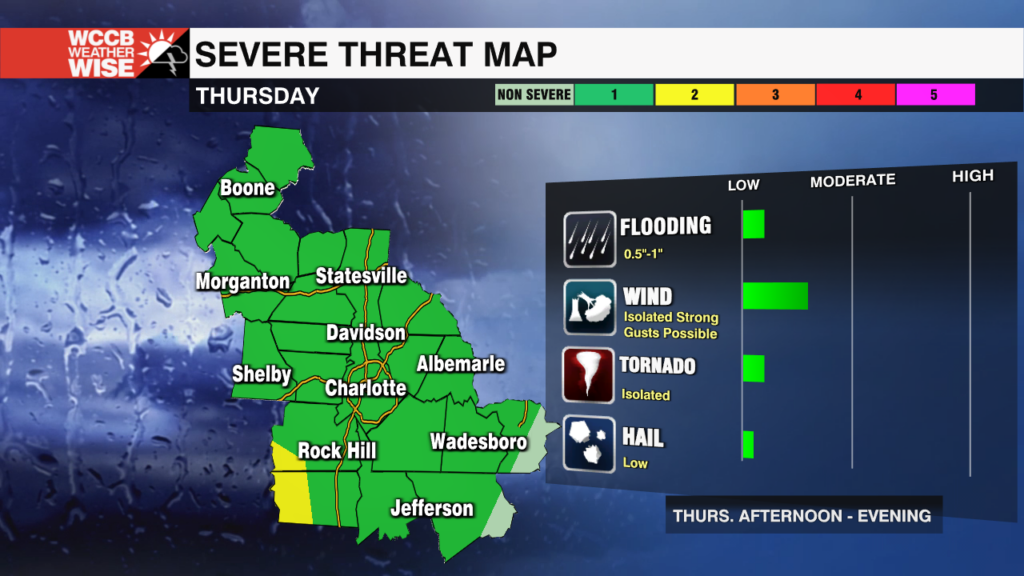 Isolated Storm Threat Followed By Mountain Snow - WCCB Charlotte's CW