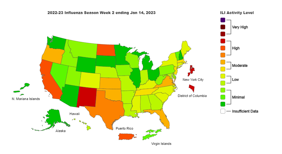 Cdc Flu Map