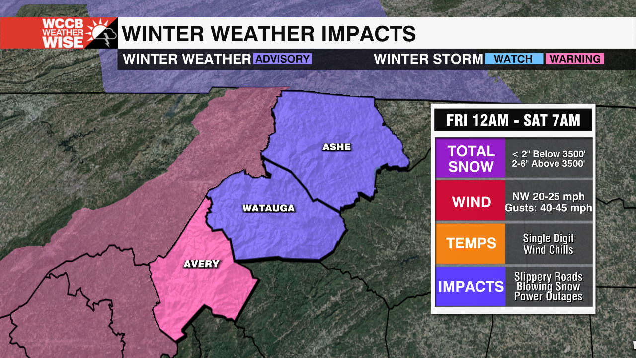 Winter Weather Alert For The Mountains Friday - WCCB Charlotte's CW