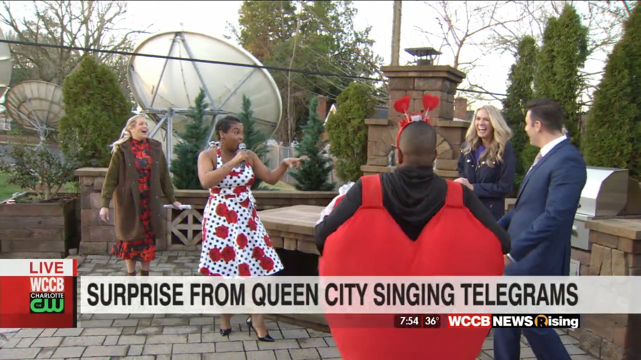 Queen City Singing Telegrams Surprise Rising Anchors WCCB Charlotte's CW