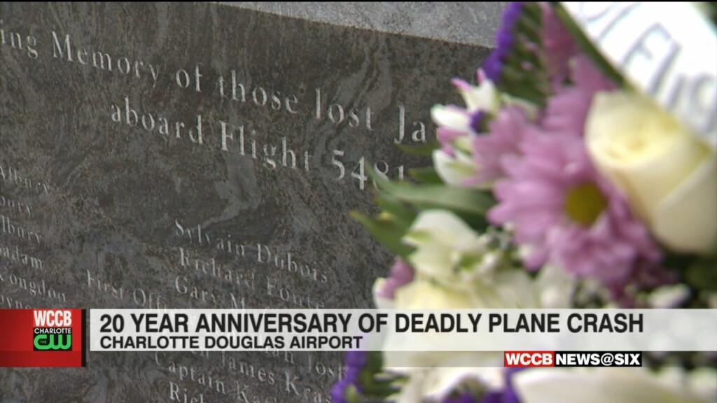 Sunday Marks 20 Years Since Deadly Plane Crash At Charlotte Douglas Airport