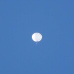 The Chinese Spy Balloon spotted near Asheville, NC. by Evan Fisher