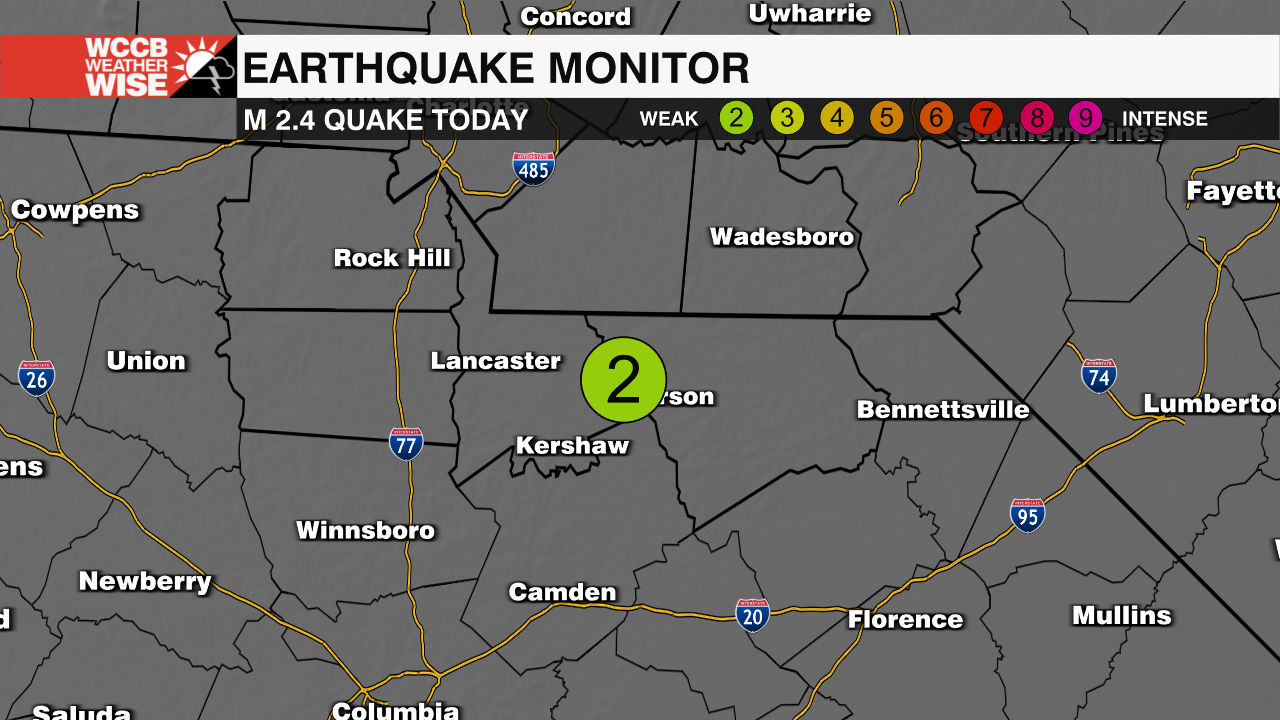 Friday Night Earthquake Shakes Parts Of The Carolinas - WCCB Charlotte's CW