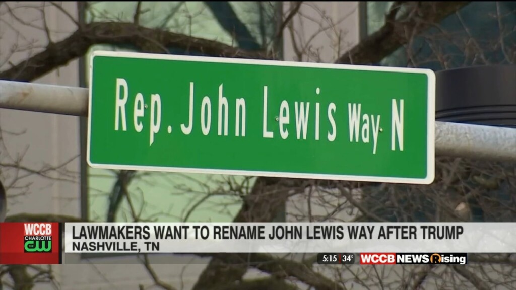 Proposal To Rename John Lewis Way In Nashville