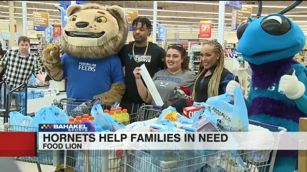 The Charlotte Hornets Team Up With Food Lion To Feed Families In Need