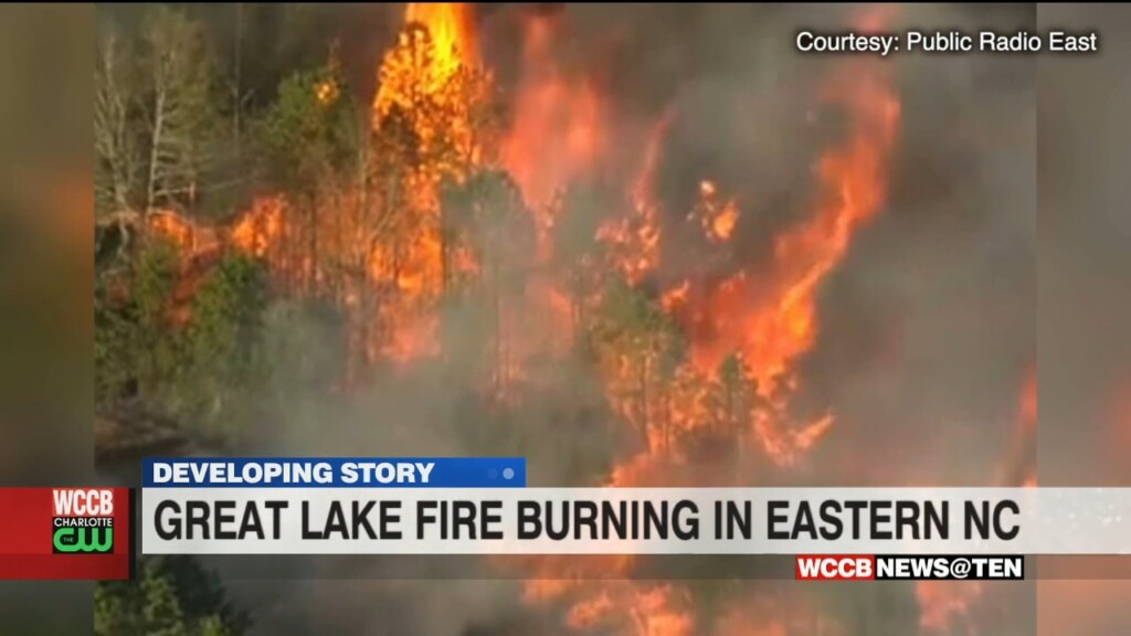 Massive Wildfire Burning In The Croatan National Forest