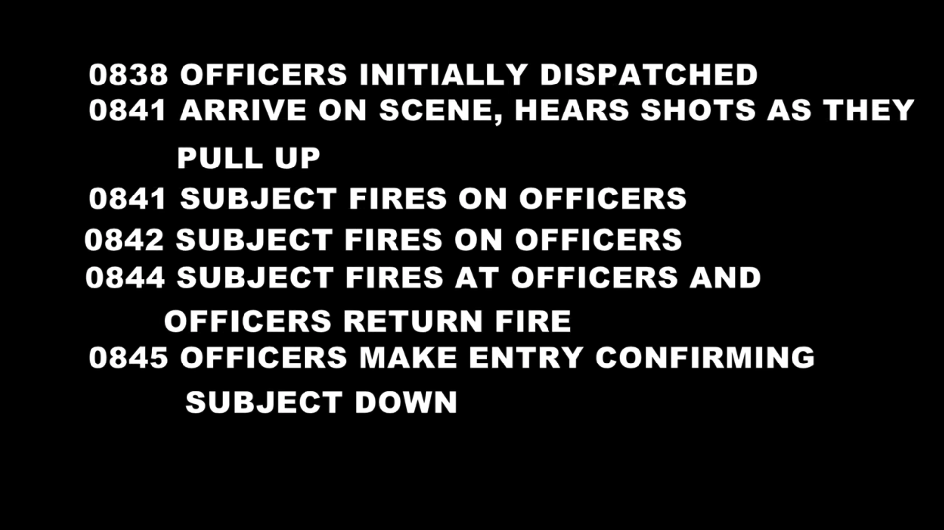 Officers Timecodes For Old National Bank Police Response WCCB