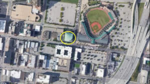 Aerial View Of Old National Bank Intersection