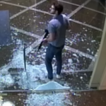 Suspect Standing Inside Bank