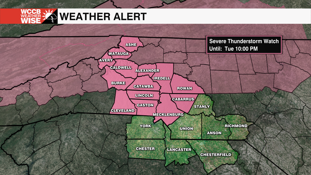 Tornado Severe TS Watch WCCB Charlotte's CW