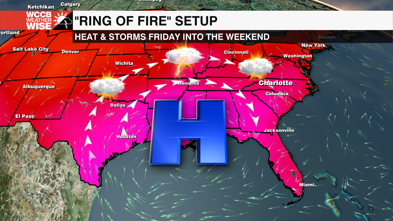 'Ring Of Fire' Weather Pattern Brings Severe Weather Threat To The