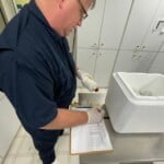 1 North Carolina Department Of Agriculture State Veterinarian Dr Mike Martin Records Data From The Vial Of Zoetis Avian Influenza Vaccine