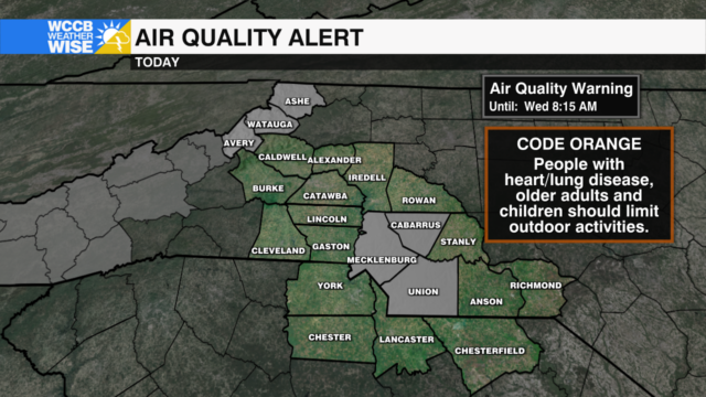 Code Orange Air Quality Alert In Effect For Parts Of The Region Wccb