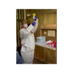 1 Us Fish And Wildlife Service Wildlife Veterinarian Dr Samantha Gibbs Draws Zoetis Avian Influenza Vaccine Into A Needle