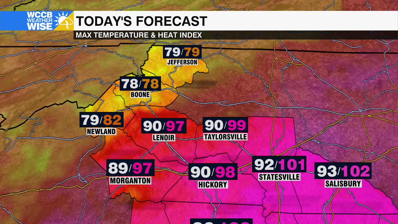 2Forecast Highs HI And Daypart Conditions - WCCB Charlotte's CW