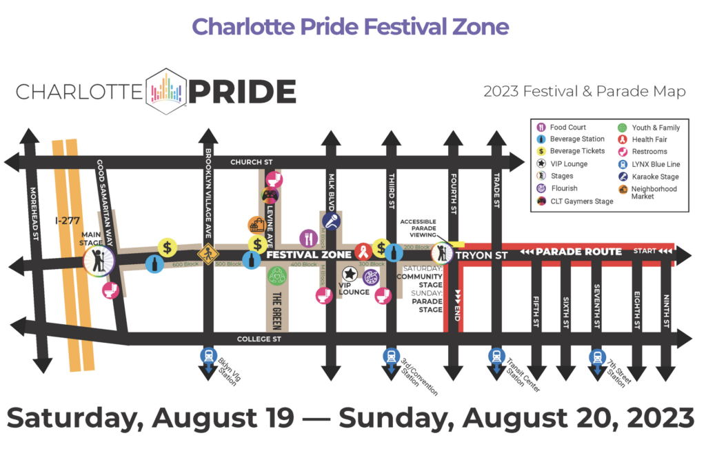 Charlotte Pride Festival And Parade Hits The Streets Of Uptown