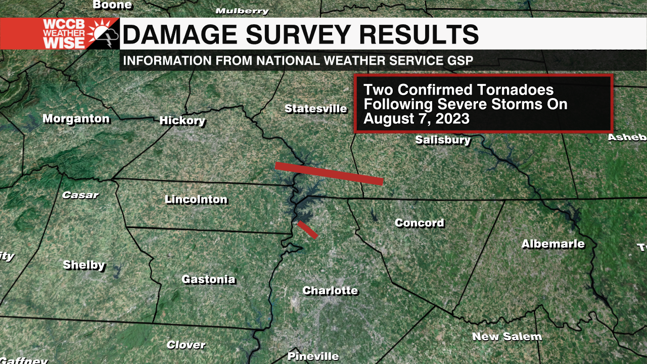 NWS Confirms Two Tornadoes From Monday's Storms - WCCB Charlotte's CW