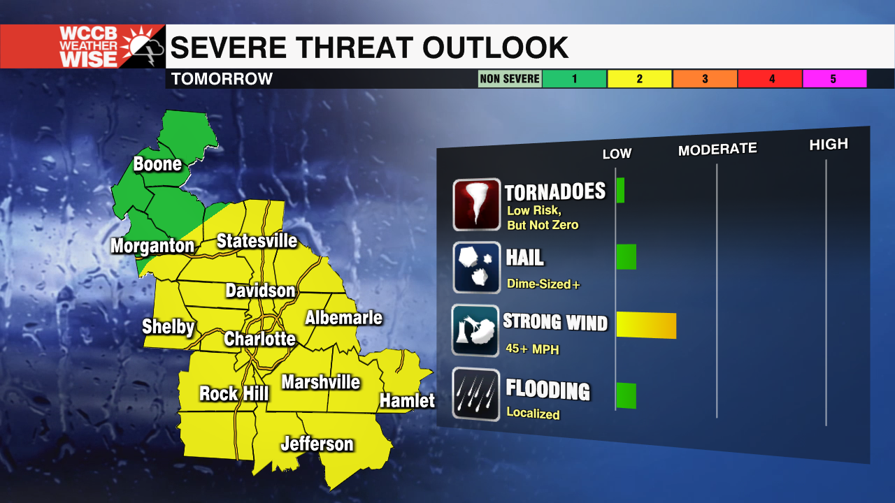 Severe Threat Map Day 3 Wccb Charlottes Cw