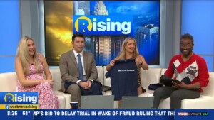 Talk, Truth, Tea: Rising's Joe Duncan Hands Out Merch To Co Hosts