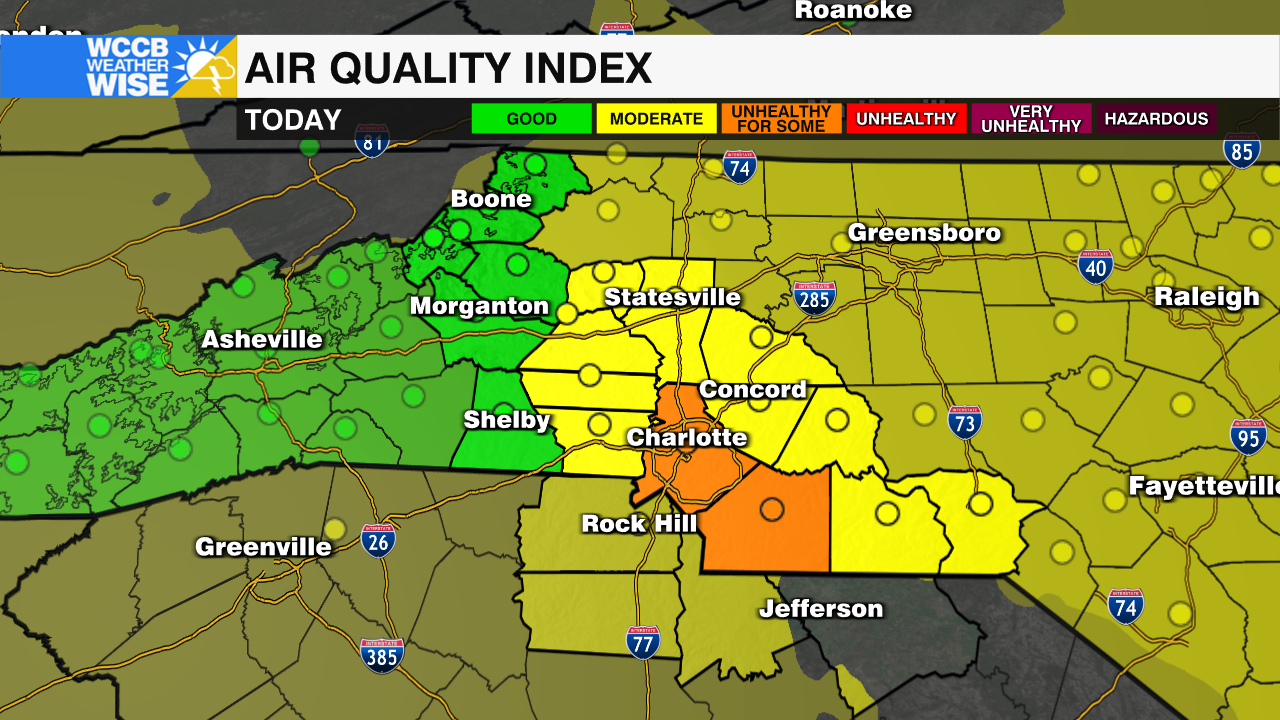 Code Orange Air Quality Alert Day in Effect for Mecklenburg & Union ...