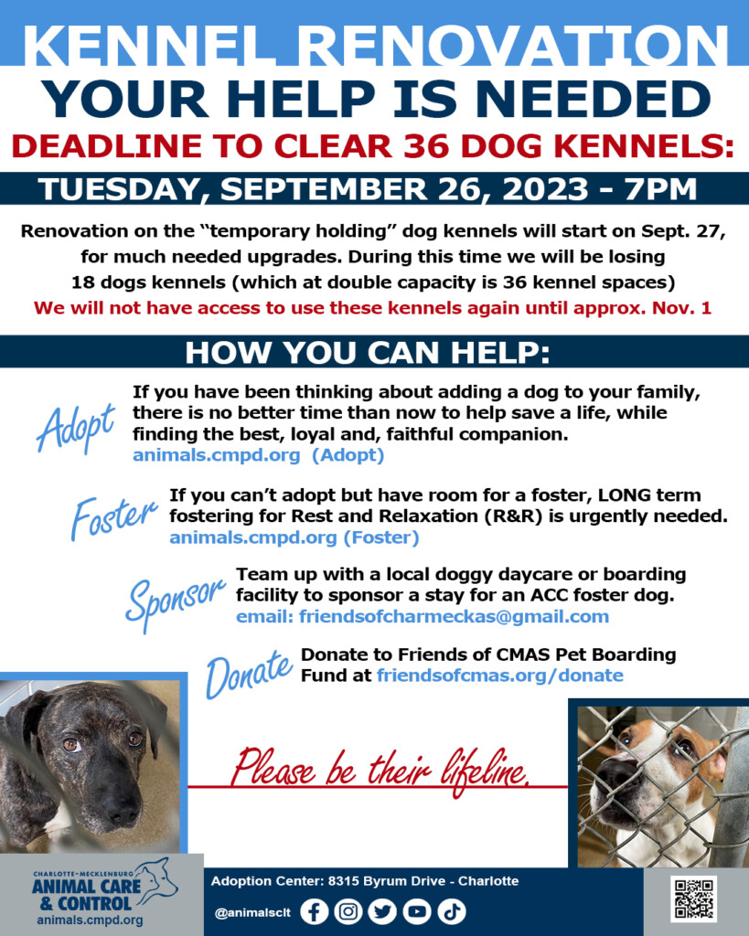 Animal Care & Control Is Asking For Community Support As It Is About To