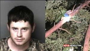 Gaston County Police Rescue Suspect From A Tree