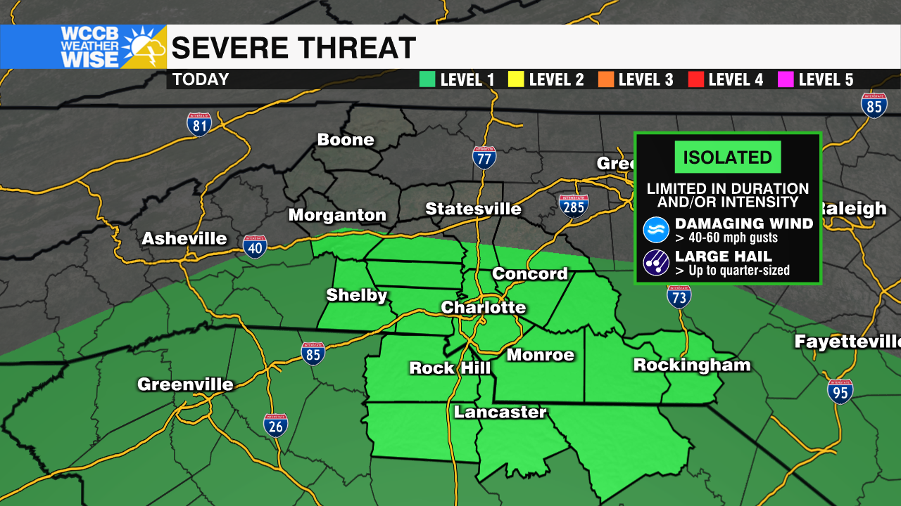 Isolated Severe Threat Friday - WCCB Charlotte