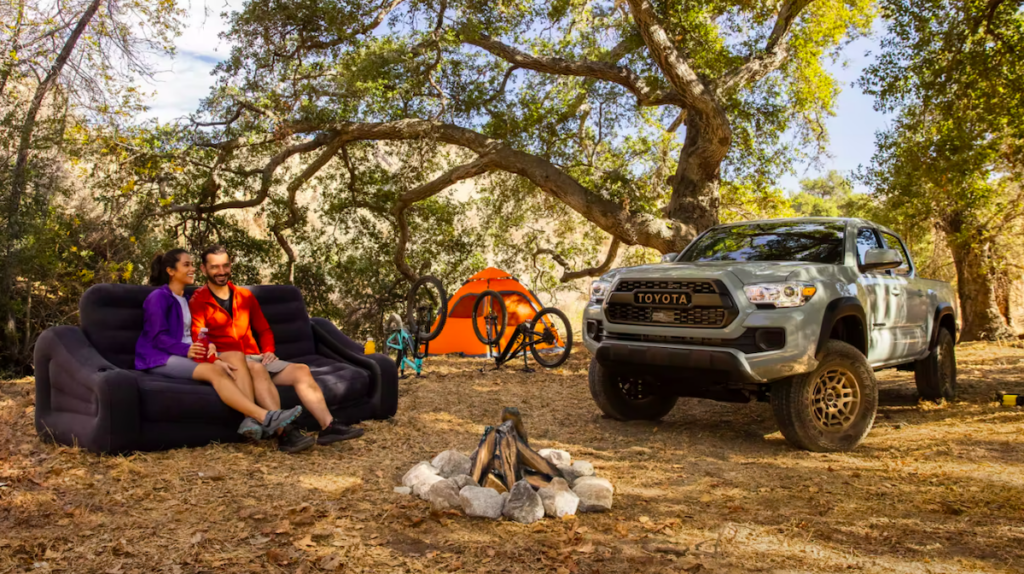 Toyota Tacoma camping
