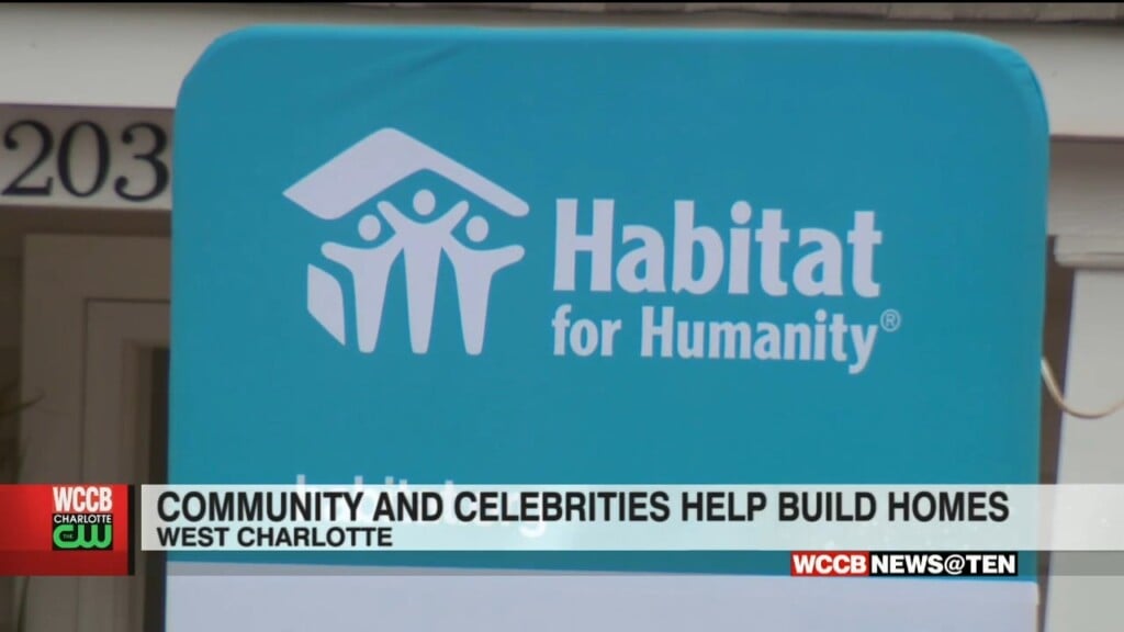 Community And Celebrities Help Build Homes