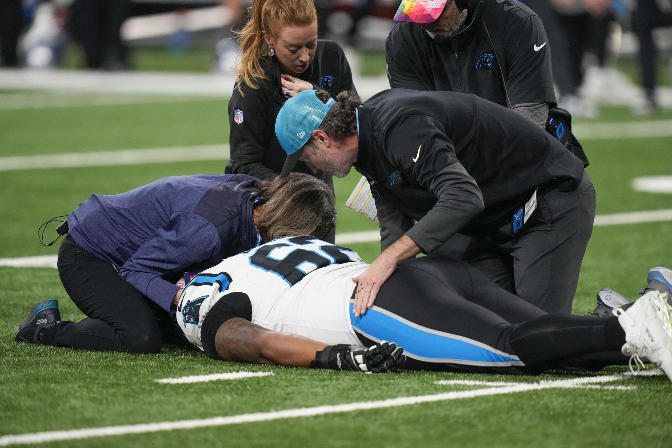 Panthers Rookie Guard Chandler Zavala Taken To Hospital With Neck ...