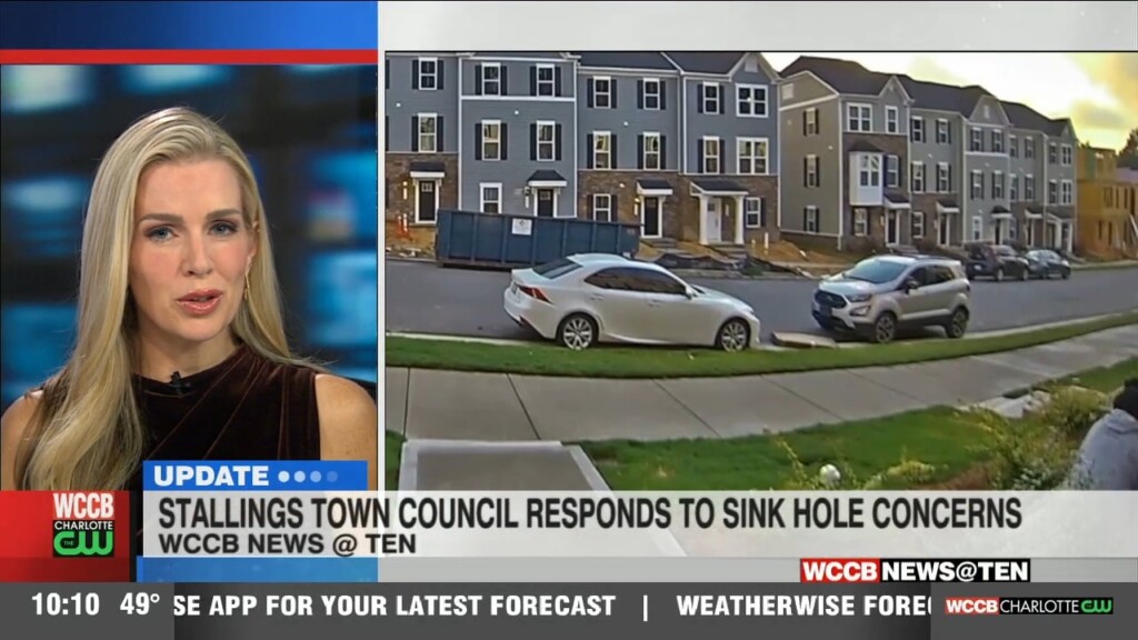 Stallings Town Council On Sinkholes