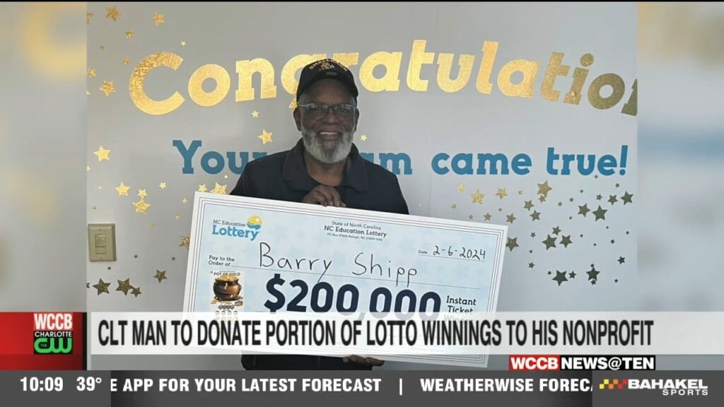 Charlotte Man Wins $200k Lotto Scratch Off, Plans To Donate Winnings To His Charity