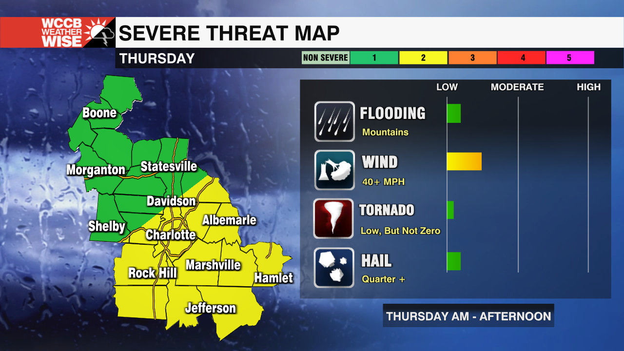 Severe Threat Map - WCCB Charlotte's CW