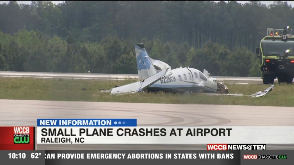 Small Plane Crash At Airport