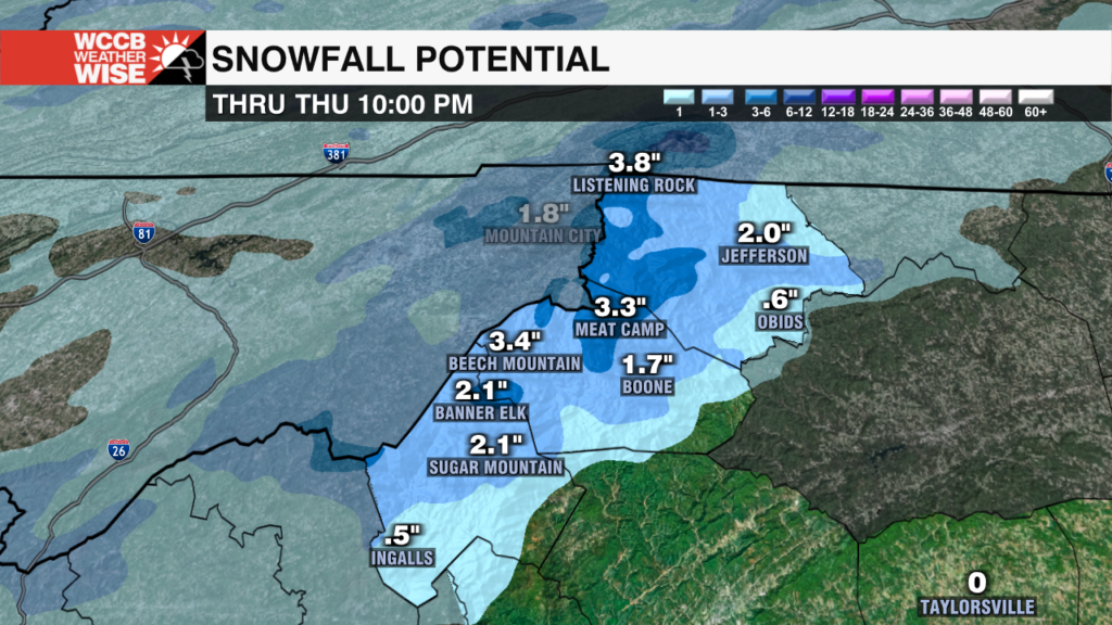 Mtns Nam Snowfall Totals